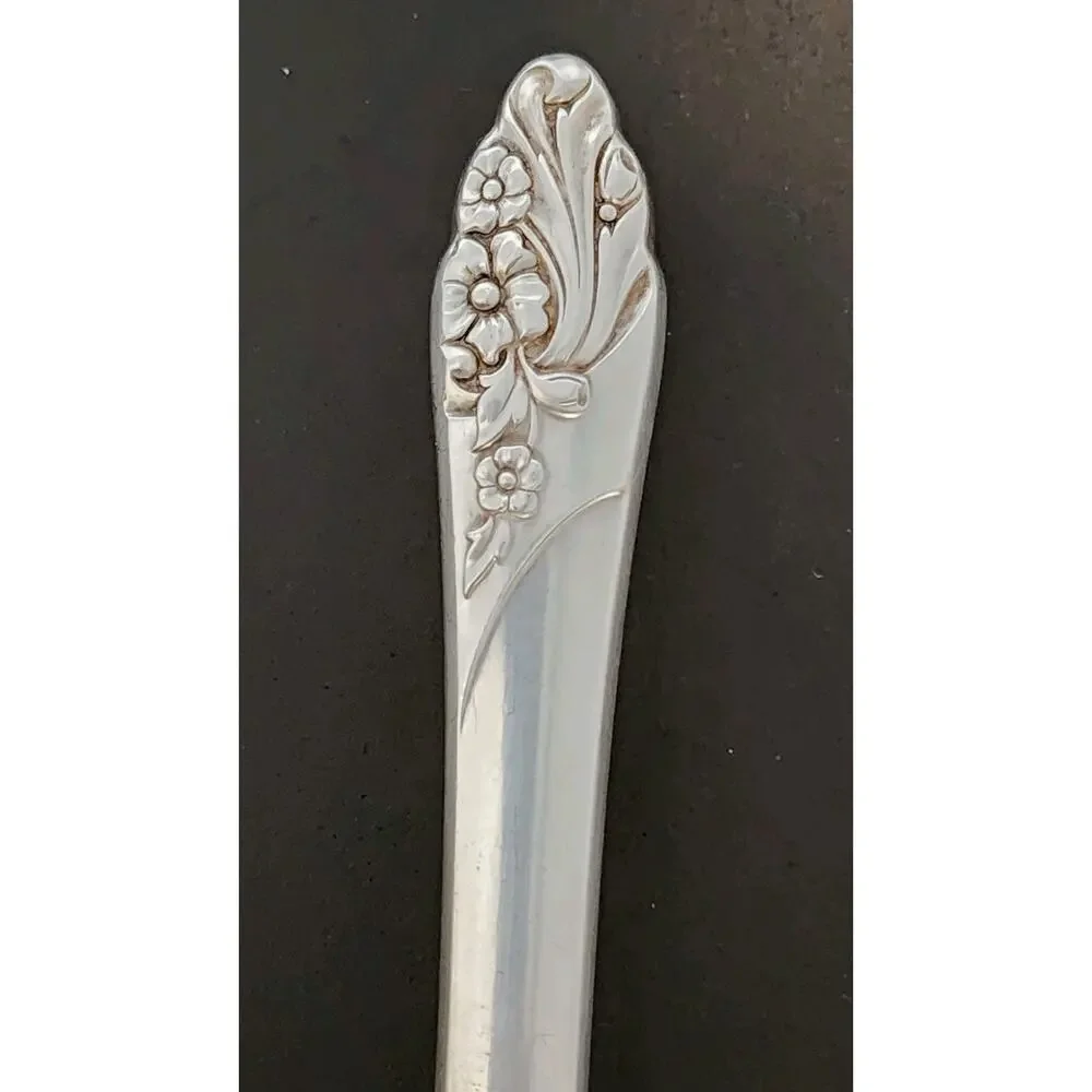 4 Onieda Community EVENING STAR Dinner Knives VTG 1950's Stainless Blade